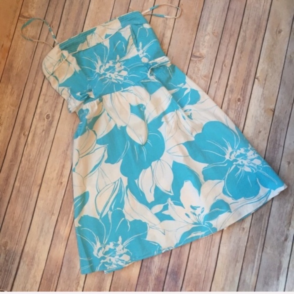 Morgan 4 Ever Blue and White Floral Sundress